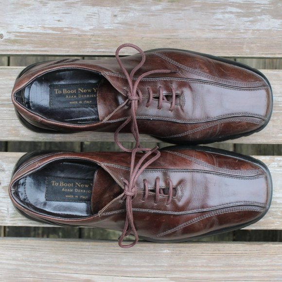 To Boot New York Brown Leather Casual Shoe, Made in Italy, Men's Size 9, EUC - Picture 8 of 12